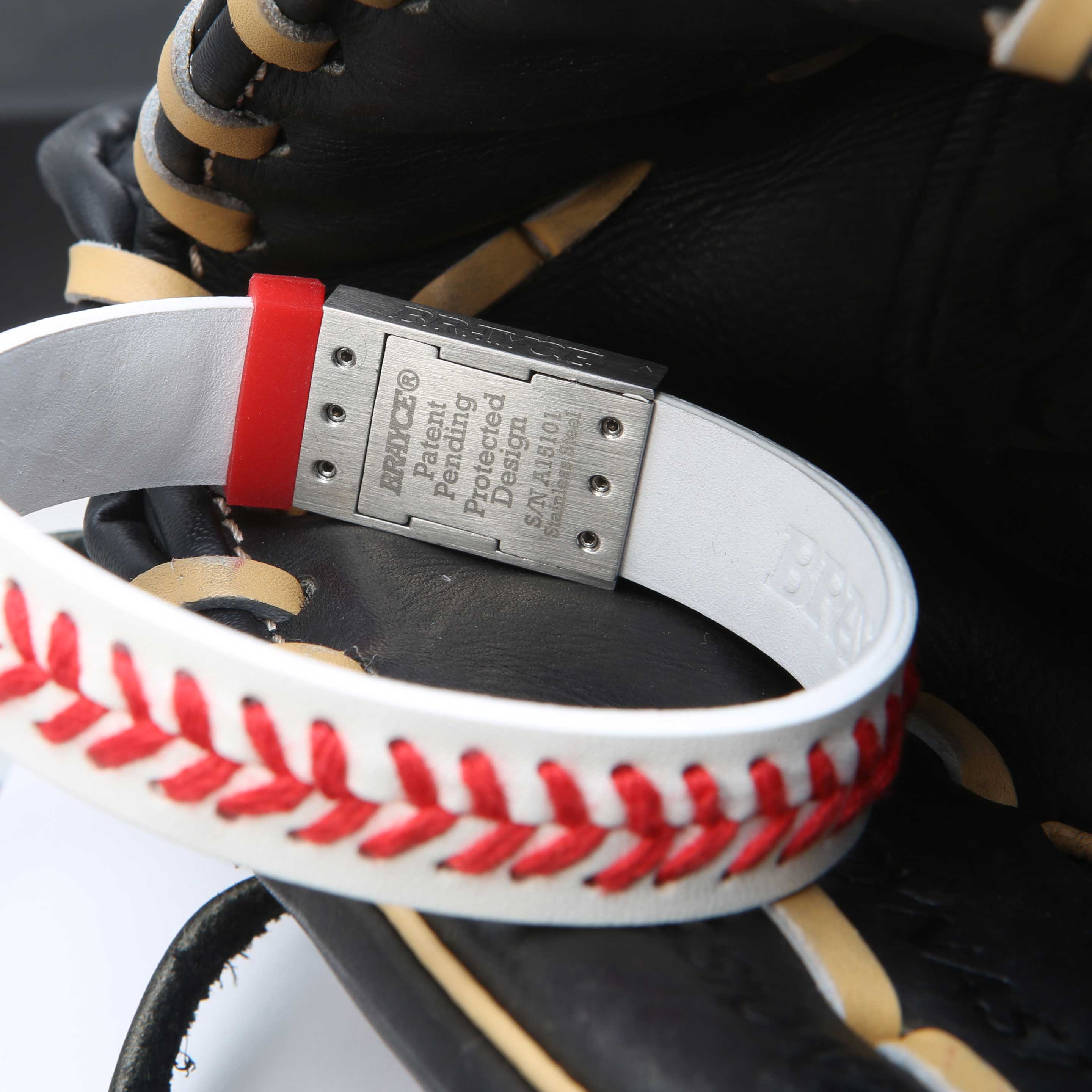 Baseball Armband Detailansicht Verschluss 