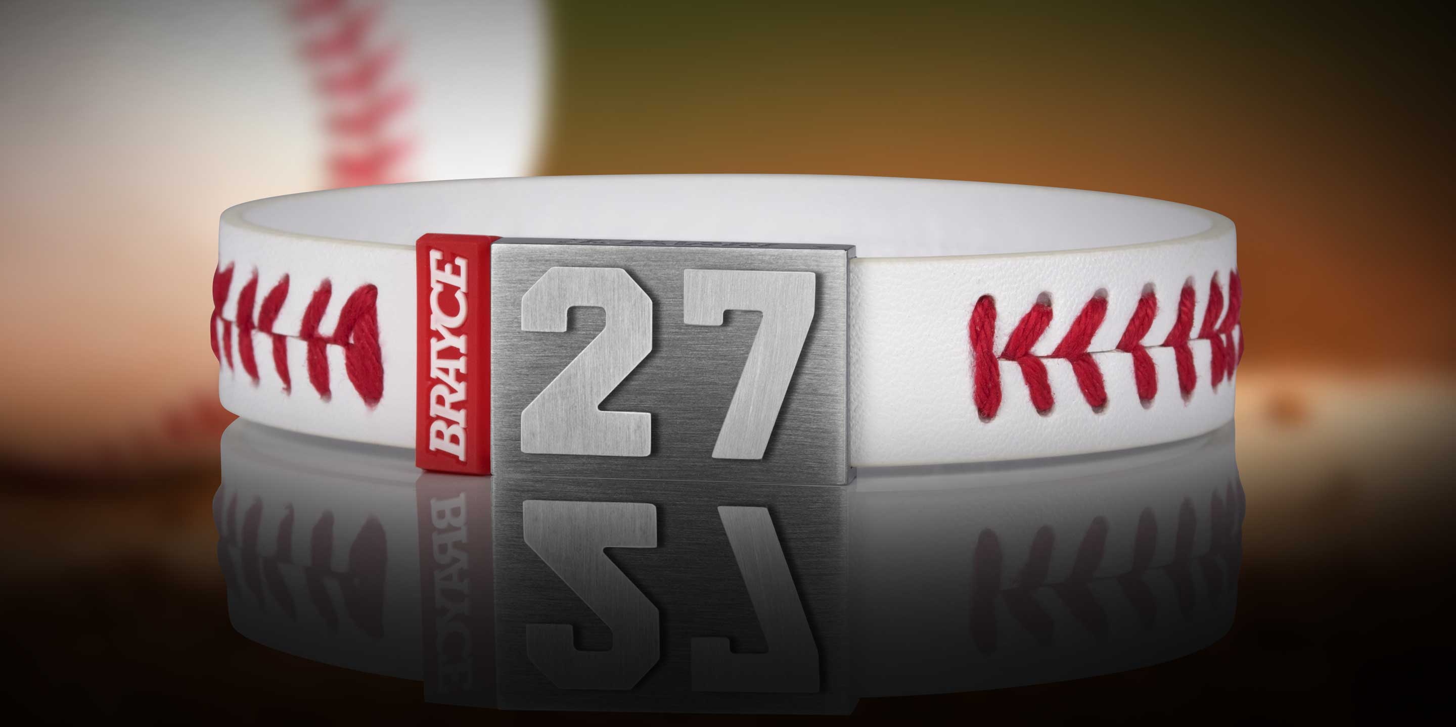 Baseball Armband mit Nummer 27